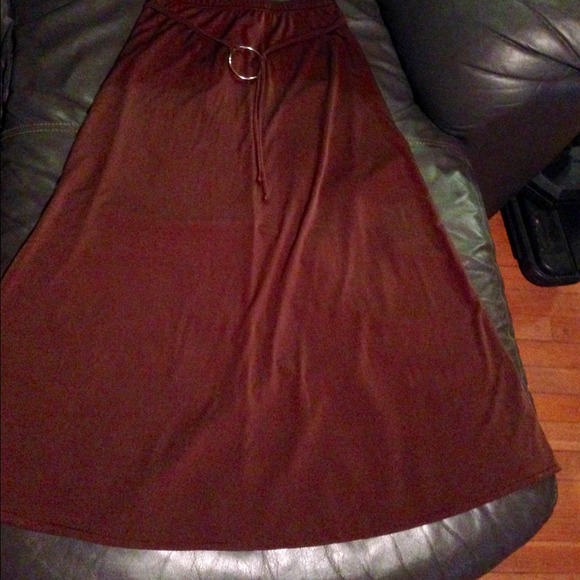 Long Brown Skirt