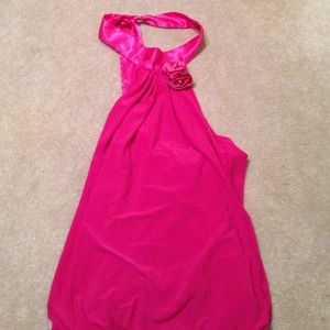 Pink dressy tank top