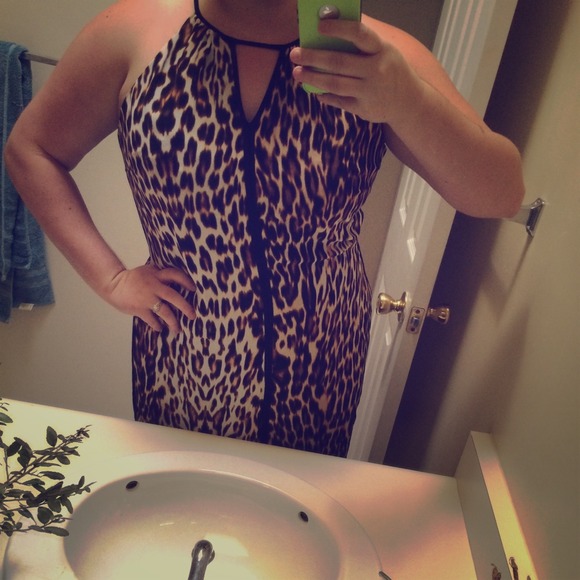 Leopard print dress