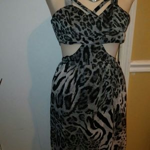 Animal print dress