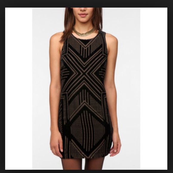 Urban outfitters velvet shift dress