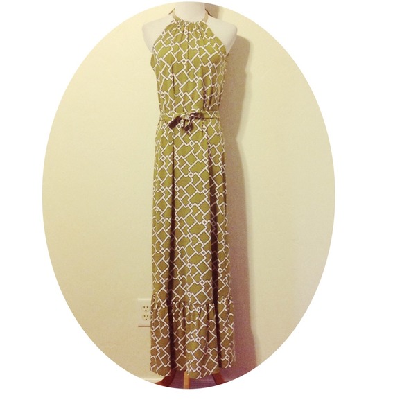 MICHAEL Michael Kors Dresses & Skirts - Amazing Green Patterned Maxi