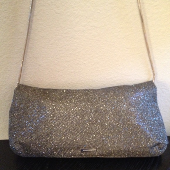 ✨BCBG MaxAzria Sequin Brown Evening Purse/Clutch - Picture 2 of 3