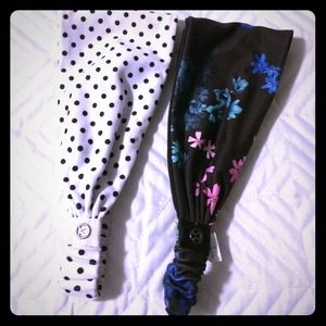 Two Lululemon wide headbands
