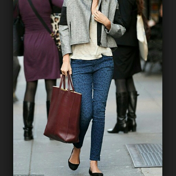 Slim Fit Blue Print Pants NWOT