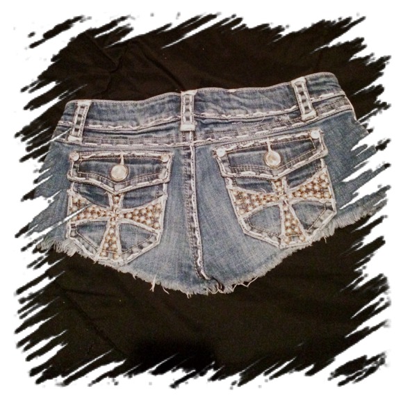 L.A. Idols Daisy Dukes with cross studs