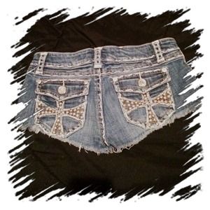 L.A. Idols Daisy Dukes with cross studs