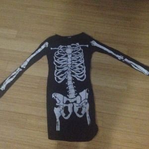 skeleton Body Con dress