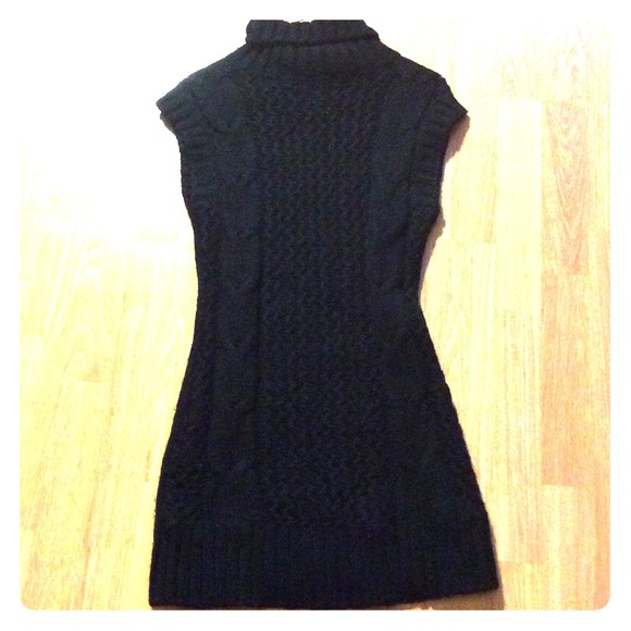 Black sweater dress