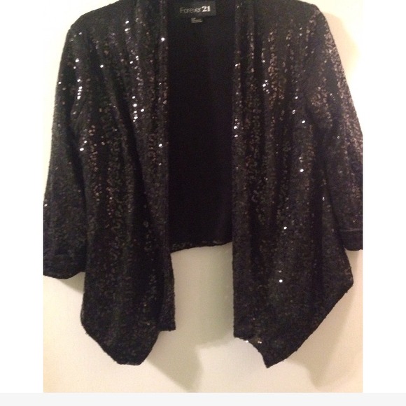 Black sequined blazer!