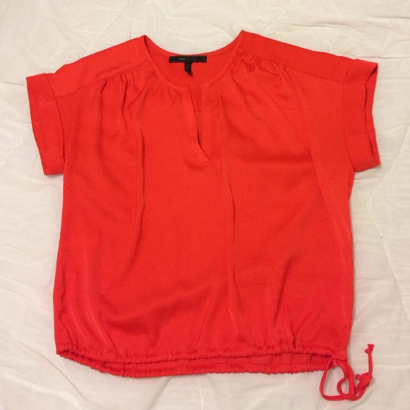 BCBG Maxazria red blouse