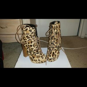 Steve Madden Leopard Carnby Booties