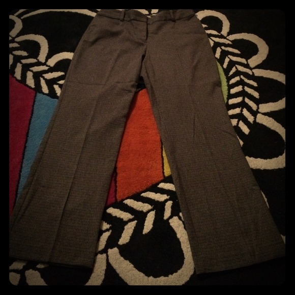 TALBOTS "Curvy" 8P Houndstooth Dress Pants EUC