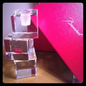 Beautiful NWT Baccarat Candle Holder
