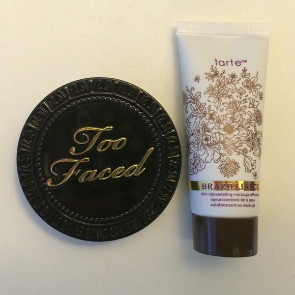 Too faced bronzing powder and tarte Brazilliance