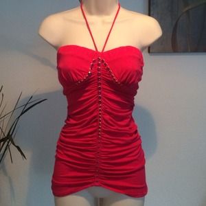 Halter Top with Gem Stubs