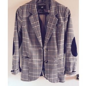 H&M Plaid/Tweed Blazer (Size 4)