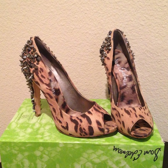 Sam Edelman peep toe spike heels