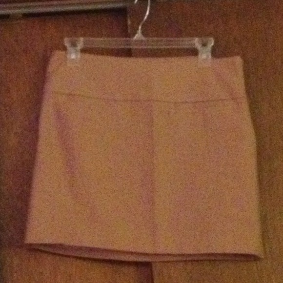 Camel mini skirt