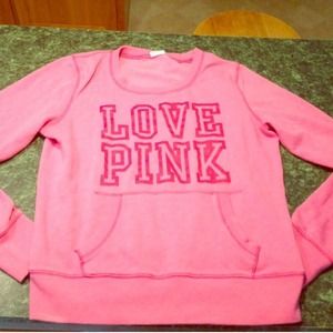 VS pink pullover sweatshirt