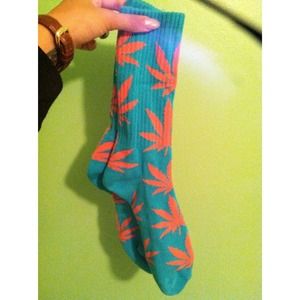 Official teal/orange HUF socks