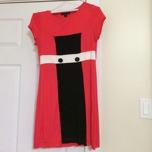 Mod tunic orange black