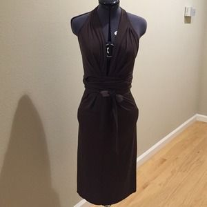 Moda International brown halter dress