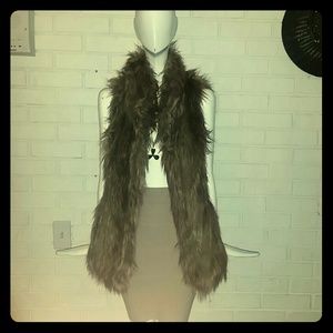 Faux fur vest