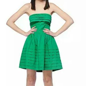 BB Dakota Jack Dress Strapless in green NWT