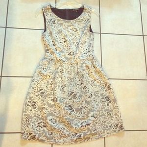 ❌SOLD!❌Black and White Lace Dress