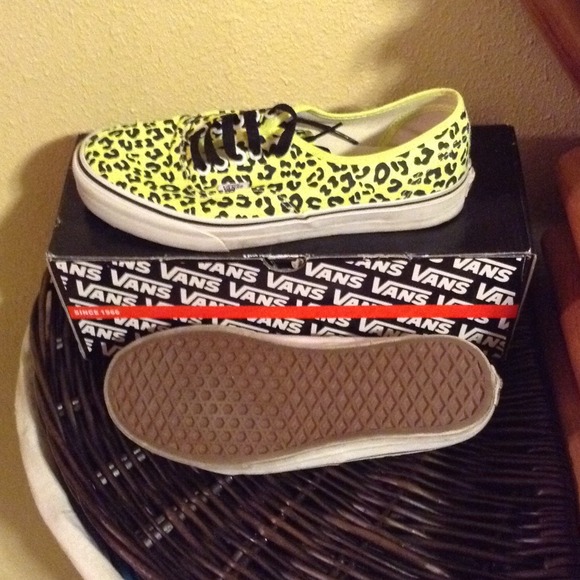 Vans Shoes - Neon Leopard Print Vans
