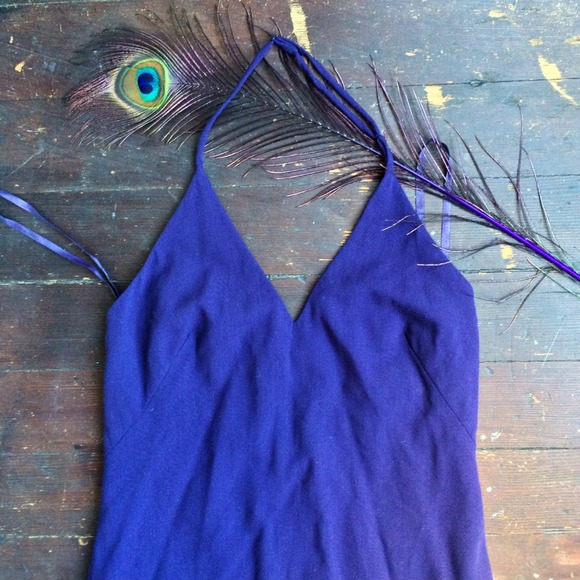 ⚡️Deep Purple Banana Republic Halter Maxi Dress! - Picture 3 of 4