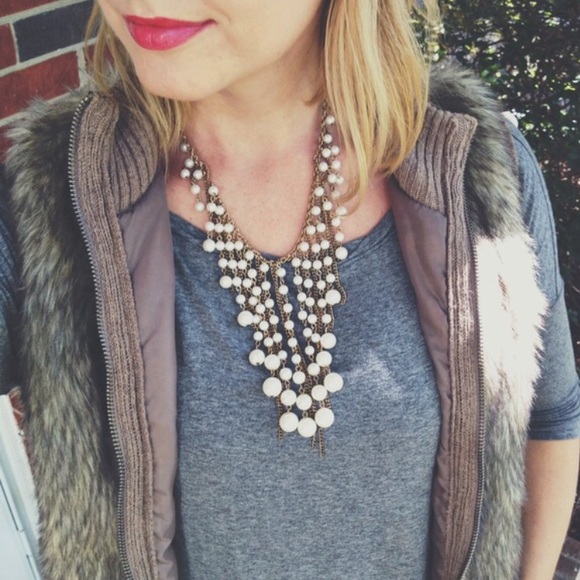 Jewelry - Pearl waterfall necklace