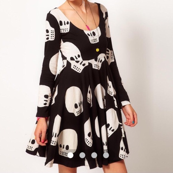 Lazy Oaf Skull Skater Dress