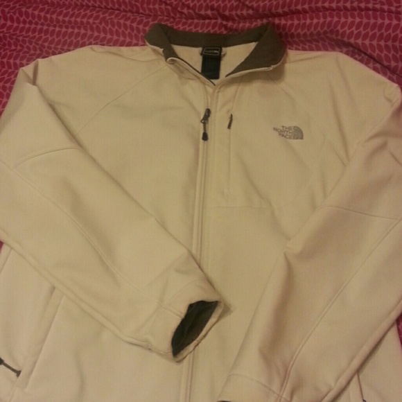 Cream colored north face