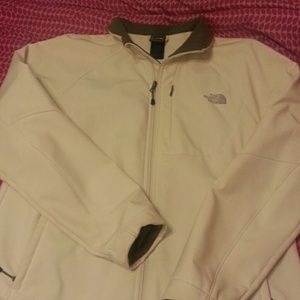 Cream colored north face