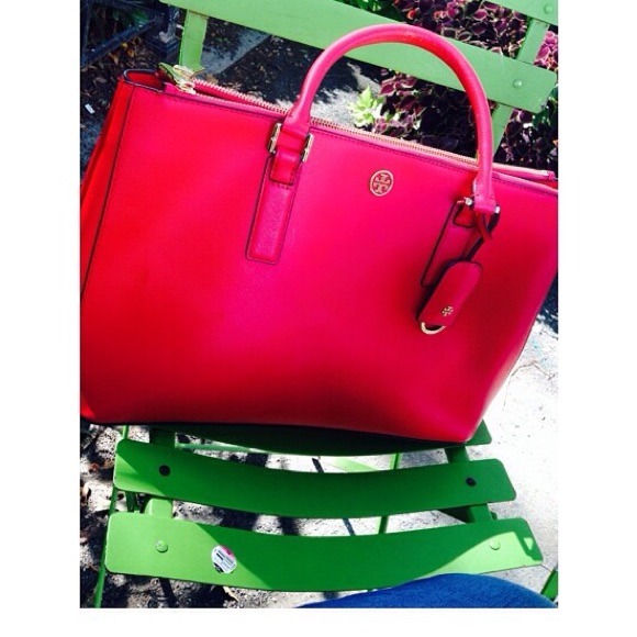 Tory Burch Handbags - TORY BURCH ROBINSON CARNIVAL DOUBLE ZIP TOTE