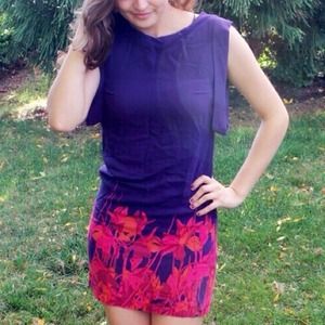 👯SOLD👯 H&M Purple Floral Bottom Dress