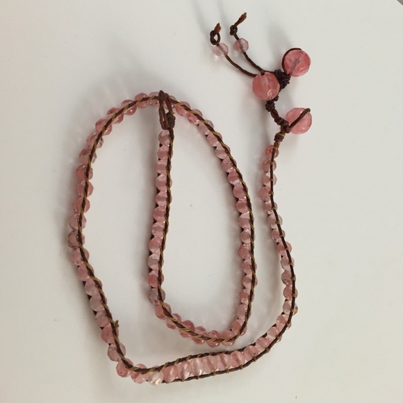 🎉 CLEARANCE 🎉 Boho pink stone bracelet - Picture 2 of 2