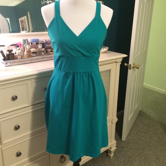 Cynthia Rowley teal dress