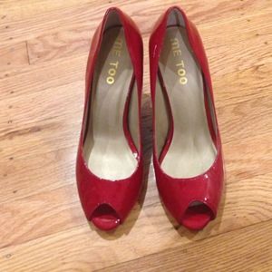 Ruby Patent Peep Toe Pumps