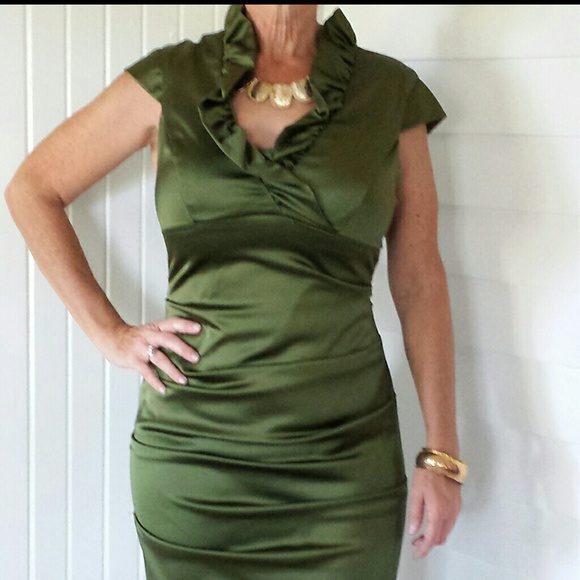Green formal dress