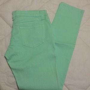Delias bRiTT mint pastel low rise skinny jeans