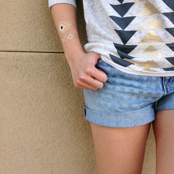 J. Crew Pants - J. Crew Laser Dot Denim Shorts