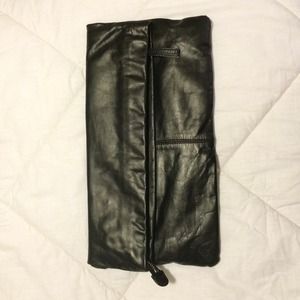 Club Monaco oversized leather clutch