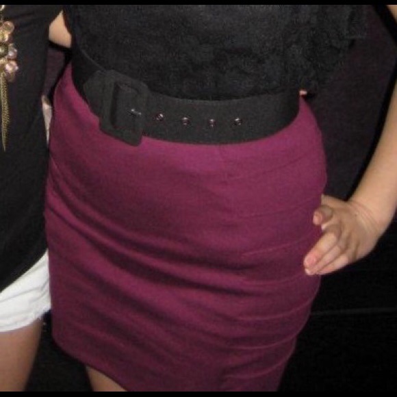 Magenta skirt