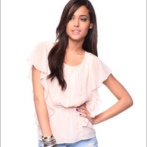 Blush Pink Chiffon Blouse