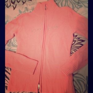 Bebe pink zip-up