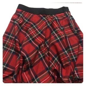 Red plaid skirt from forever 21