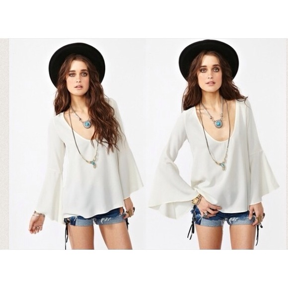 For Love and Lemons Bell Sleeve top